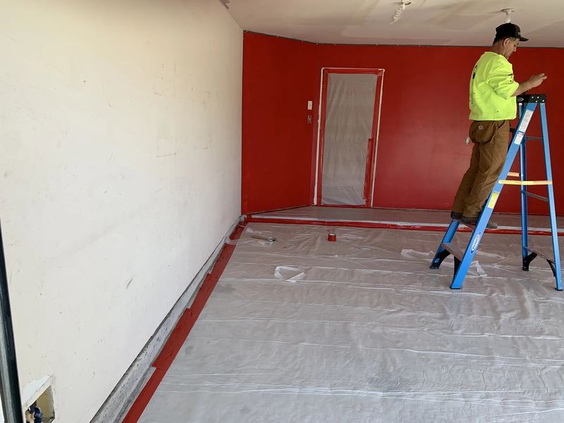 Encapsulation primer applied to remediated framing to lock down residual spores